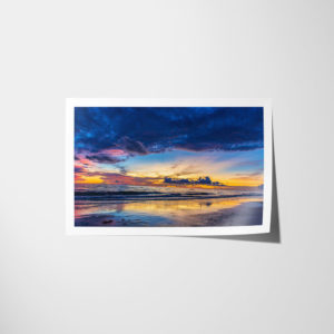 Beautiful Florida Beach Sunset Photo Lustre Paper Print